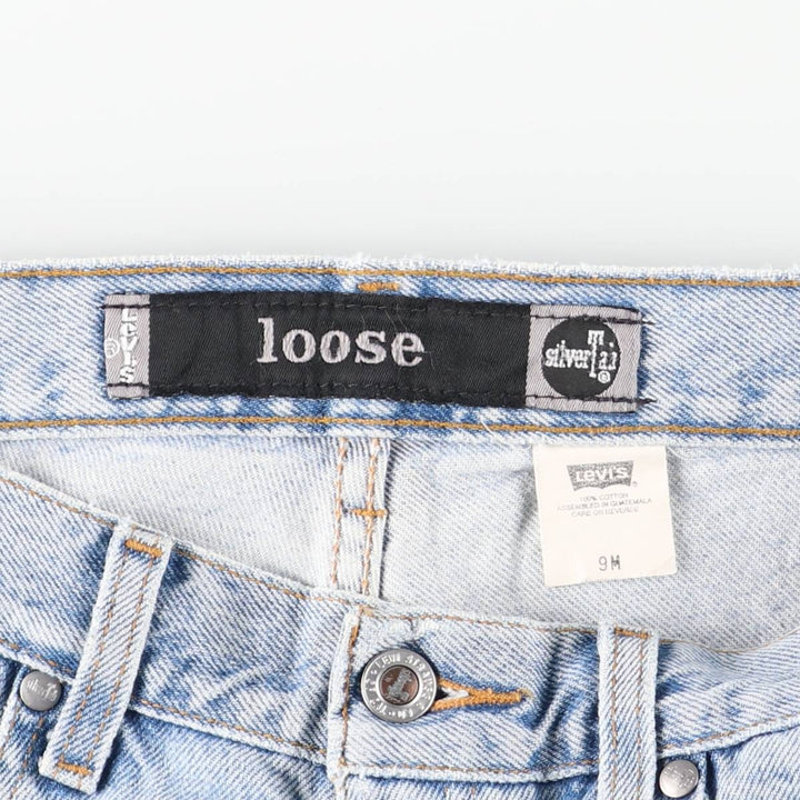 Vintage 90'S Levi's SILVER TAB loose straight-leg denim pants, women's size XL (w32). cotton blue type Vintage Second Hand
