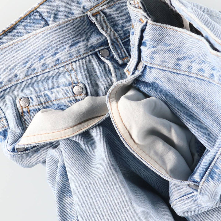 Vintage 90'S Levi's SILVER TAB loose straight-leg denim pants, women's size XL (w32). cotton blue type Vintage Second Hand
