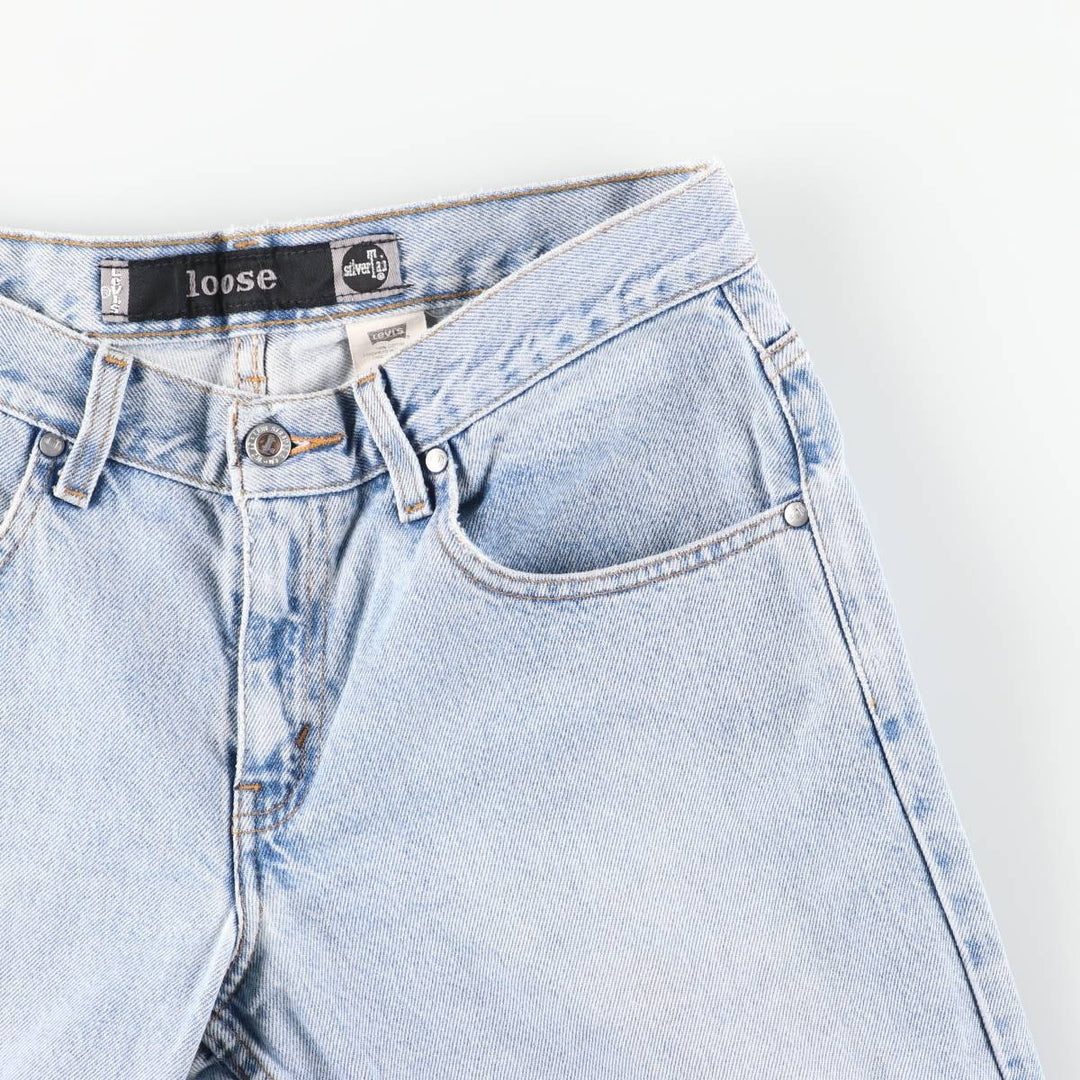 Vintage 90'S Levi's SILVER TAB loose straight-leg denim pants, women's size XL (w32). cotton blue type Vintage Second Hand