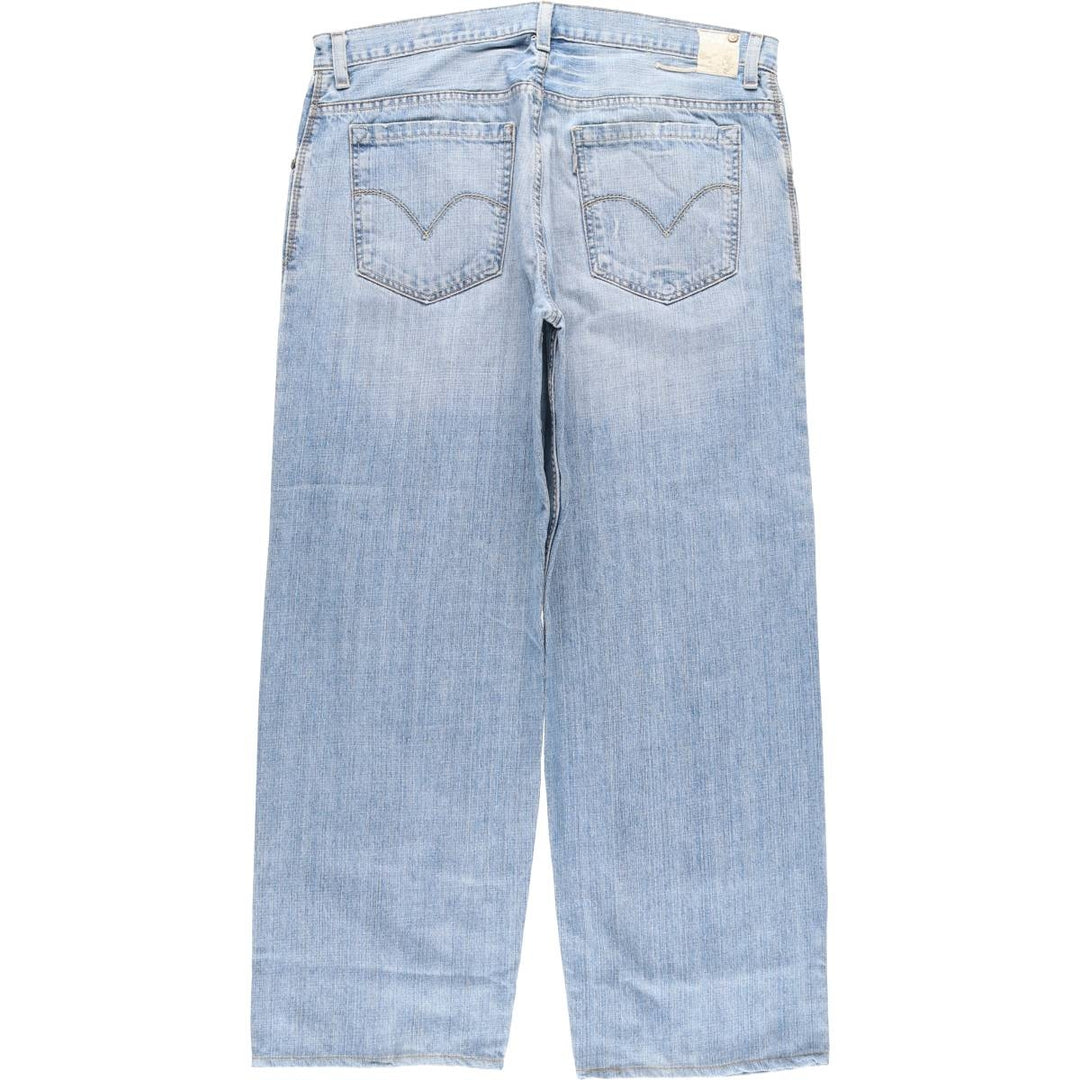 00'S Levi's SILVER TAB BAGGY tapered denim pants for men, size w37 cotton blue type Vintage Second Hand