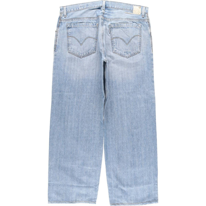 00'S Levi's SILVER TAB BAGGY tapered denim pants for men, size w37 cotton blue type Vintage Second Hand