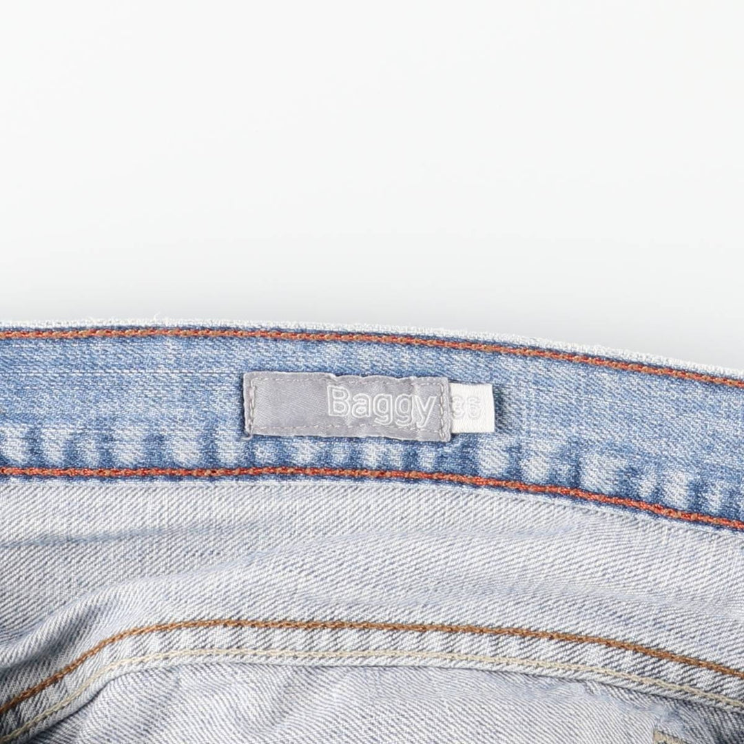 00'S Levi's SILVER TAB BAGGY tapered denim pants for men, size w37 cotton blue type Vintage Second Hand