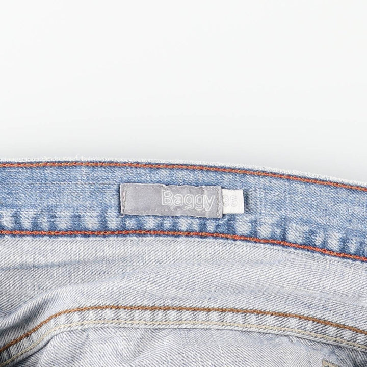 00'S Levi's SILVER TAB BAGGY tapered denim pants for men, size w37 cotton blue type Vintage Second Hand
