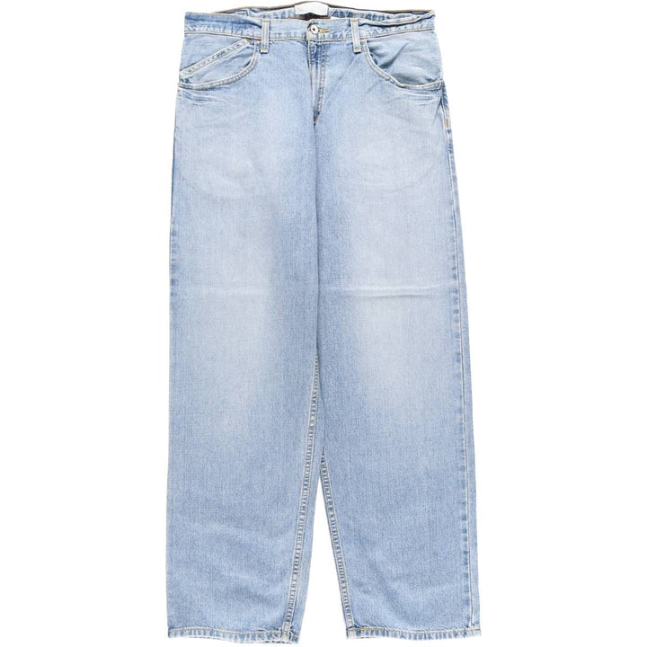 00'S Levi's SILVER TAB BAGGY tapered denim pants for men, size w34 cotton blue type Vintage Second Hand