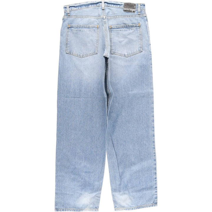 00'S Levi's SILVER TAB BAGGY tapered denim pants for men, size w34 cotton blue type Vintage Second Hand