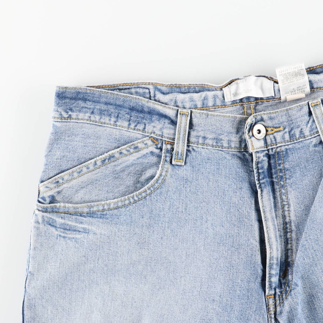 00'S Levi's SILVER TAB BAGGY tapered denim pants for men, size w34 cotton blue type Vintage Second Hand
