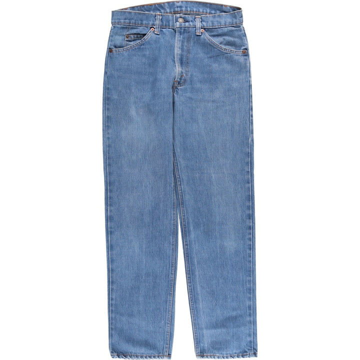 Vintage 1980'S Levi's 505-0916 Orange Tab Tapered Denim Pants, Men's Size W31 cotton blue type Vintage Second Hand