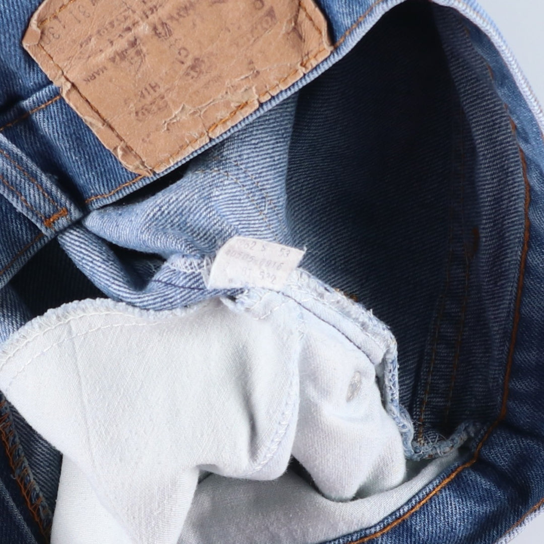 Vintage 1980'S Levi's 505-0916 Orange Tab Tapered Denim Pants, Men's Size W31 cotton blue type Vintage Second Hand