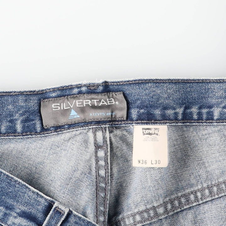 2000'S Levi's SILVER TAB Tapered Denim Pants, Men's Size 36 cotton blue type Vintage Second Hand