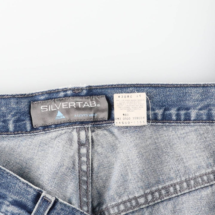 2000'S Levi's SILVER TAB Tapered Denim Pants, Men's Size 36 cotton blue type Vintage Second Hand
