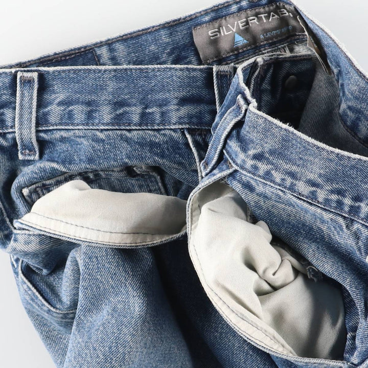 2000'S Levi's SILVER TAB Tapered Denim Pants, Men's Size 36 cotton blue type Vintage Second Hand