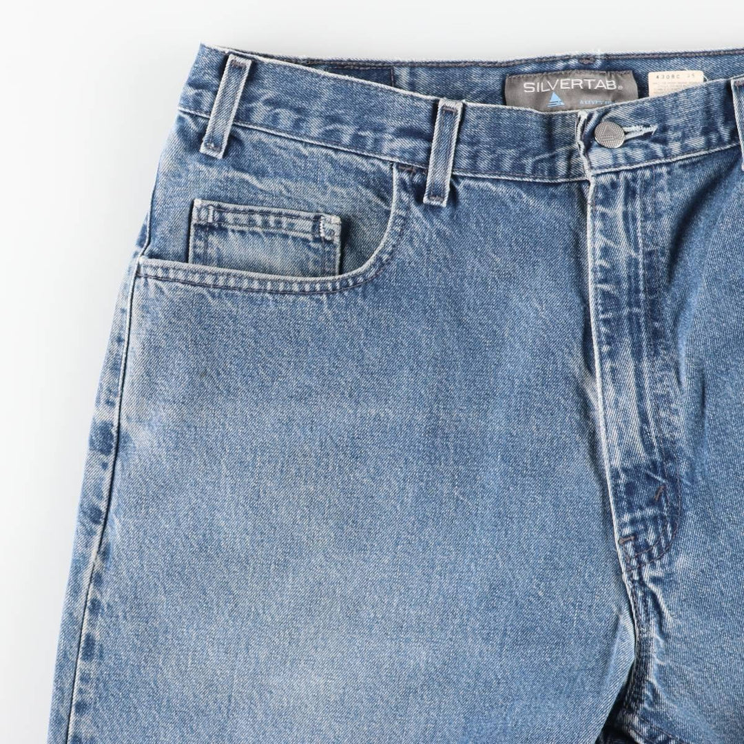 2000'S Levi's SILVER TAB Tapered Denim Pants, Men's Size 36 cotton blue type Vintage Second Hand