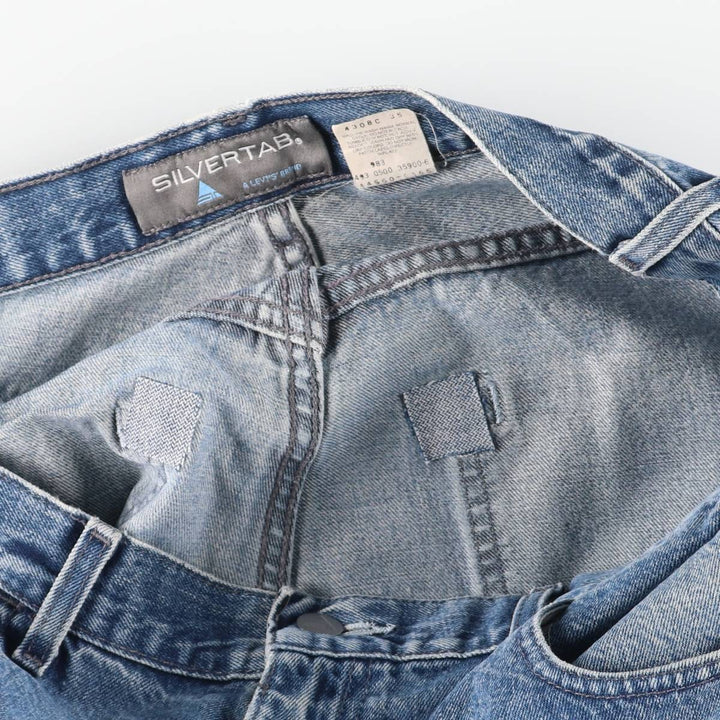 2000'S Levi's SILVER TAB Tapered Denim Pants, Men's Size 36 cotton blue type Vintage Second Hand