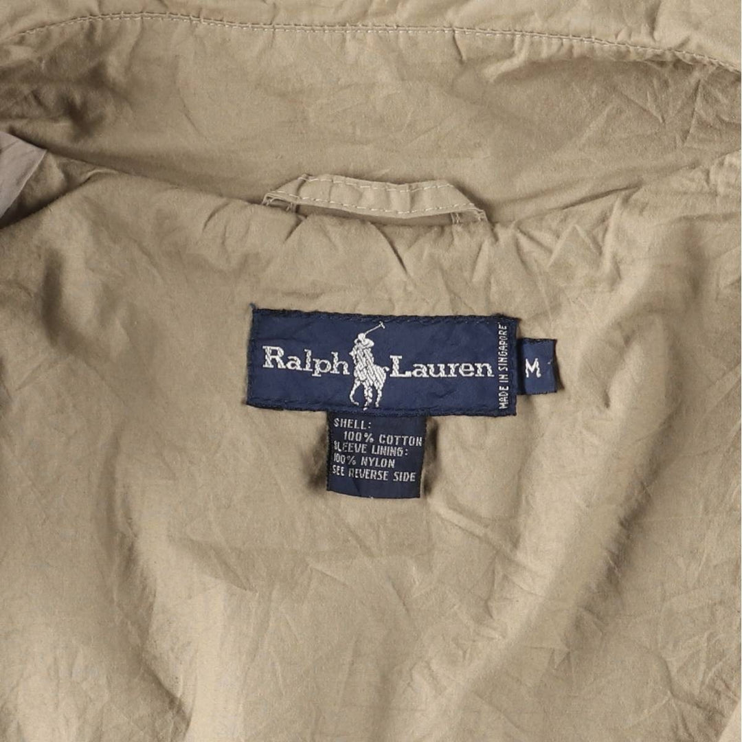 Ralph Lauren trench coat, men's size M cotton Beige type Vintage Second Hand