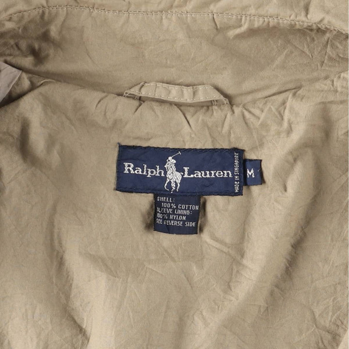 Ralph Lauren trench coat, men's size M cotton Beige type Vintage Second Hand