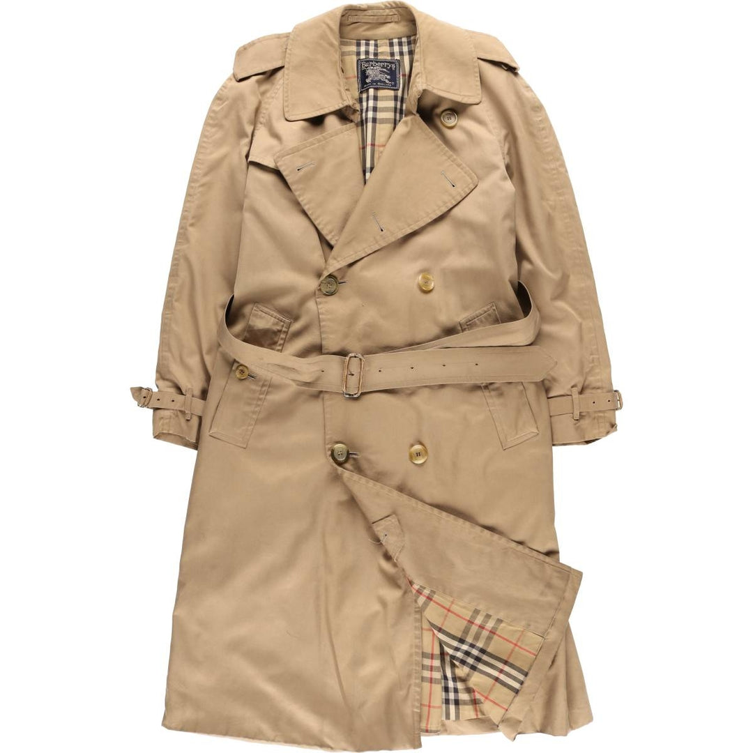 Burberry's trench coat, made in England, size L polyester Beige type Vintage Second Hand