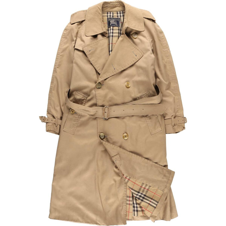 Burberry's trench coat, made in England, size L polyester Beige type Vintage Second Hand