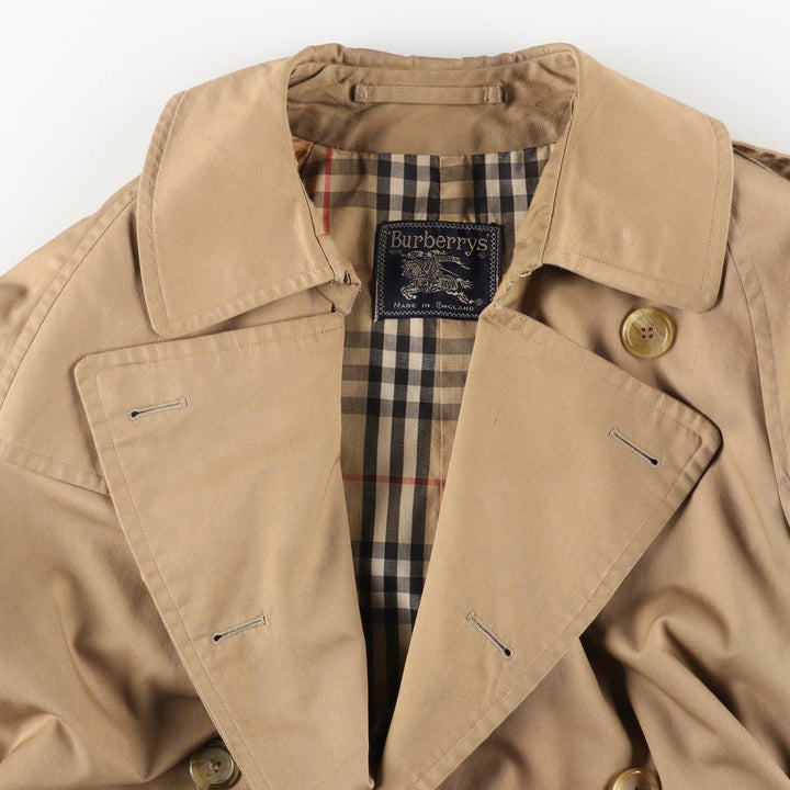 Burberry's trench coat, made in England, size L polyester Beige type Vintage Second Hand