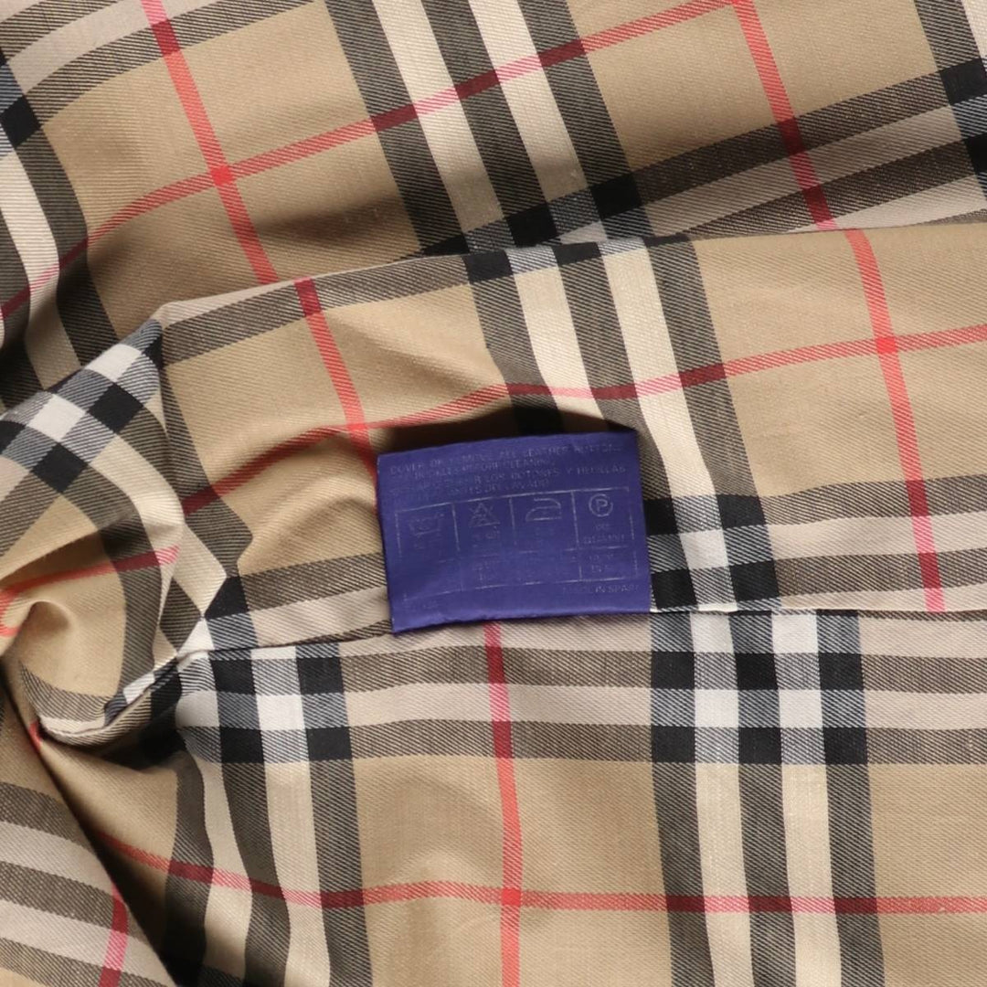 Burberry's Balmacaan Coat, Made in Spain, Men's Size Small polyester Beige type Vintage Second Hand