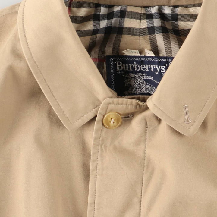 Burberry's Balmacaan Coat, Made in Spain, Men's Size Small polyester Beige type Vintage Second Hand