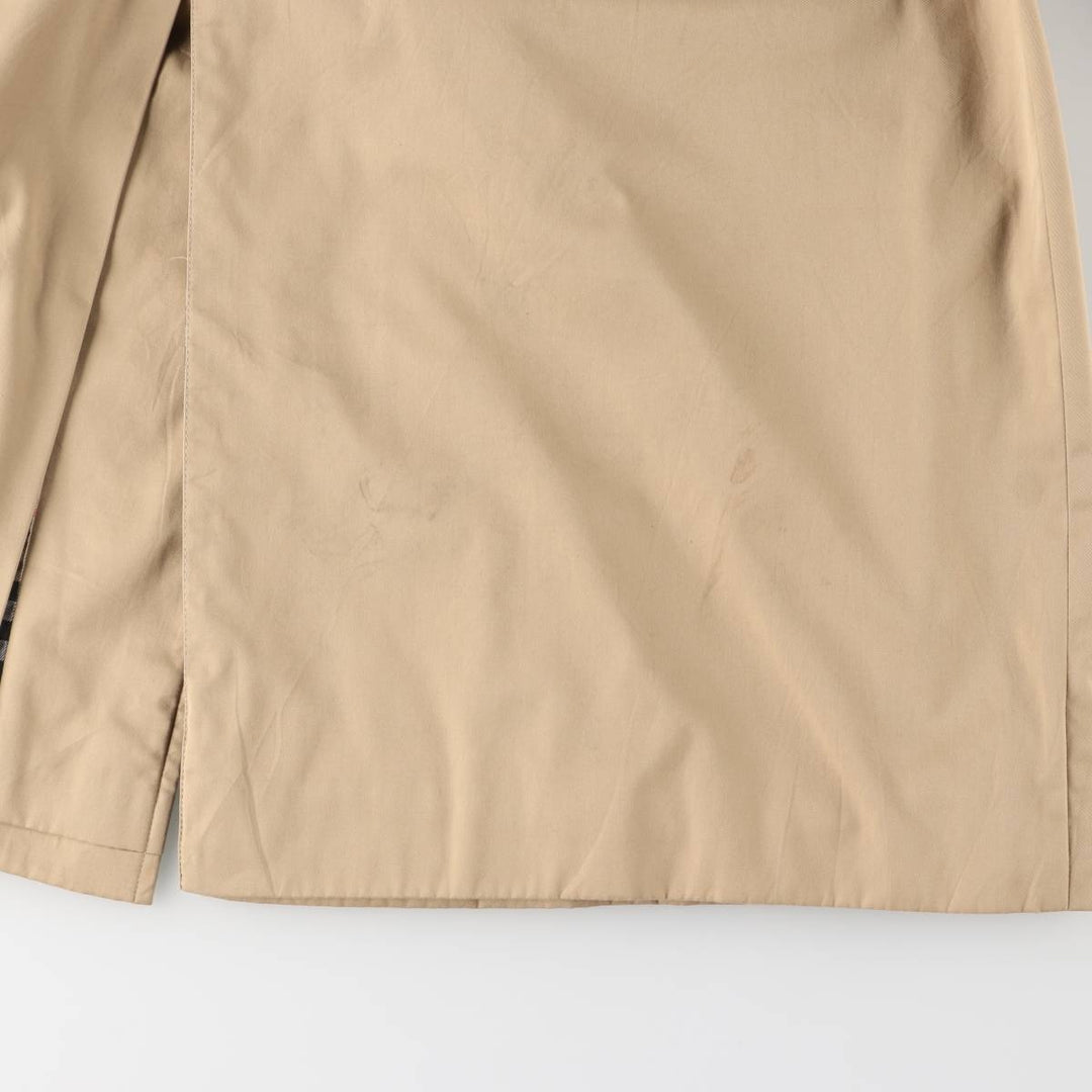 Burberry's Balmacaan Coat, Made in Spain, Men's Size Small polyester Beige type Vintage Second Hand