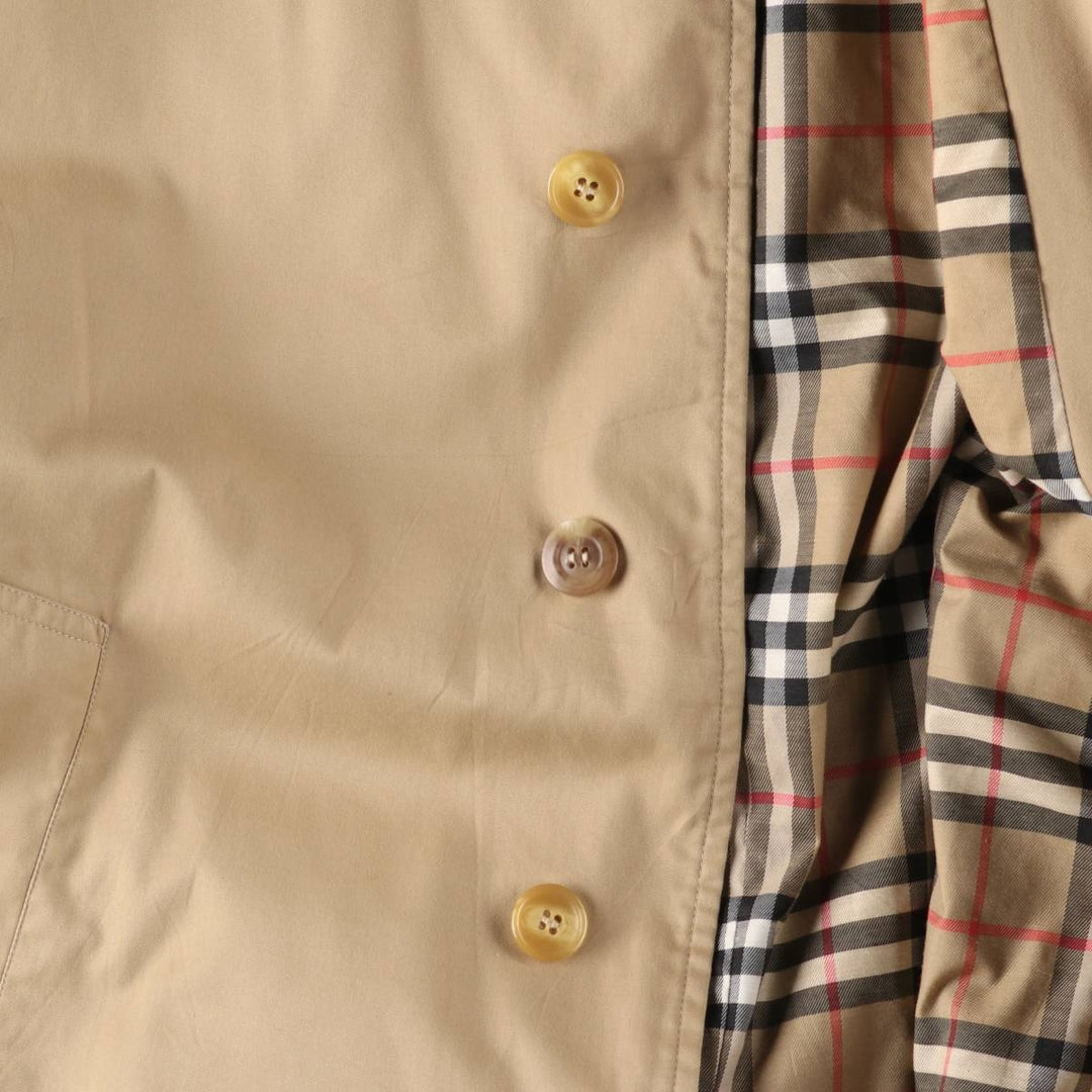 Burberry's Balmacaan Coat, Made in Spain, Men's Size Small polyester Beige type Vintage Second Hand