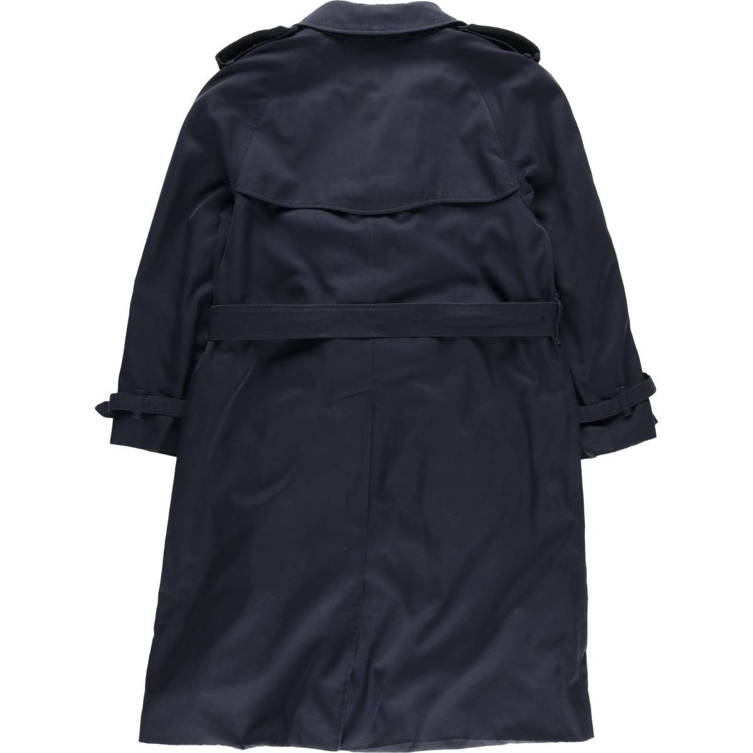 Burberry's LONDON trench coat, made in England, size L for men polyester navy blue type Vintage Second Hand