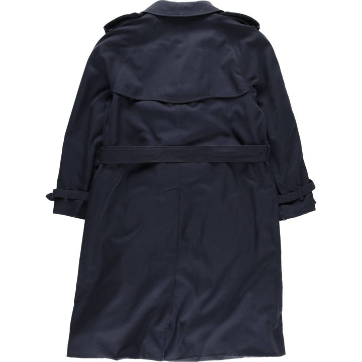Burberry's LONDON trench coat, made in England, size L for men polyester navy blue type Vintage Second Hand
