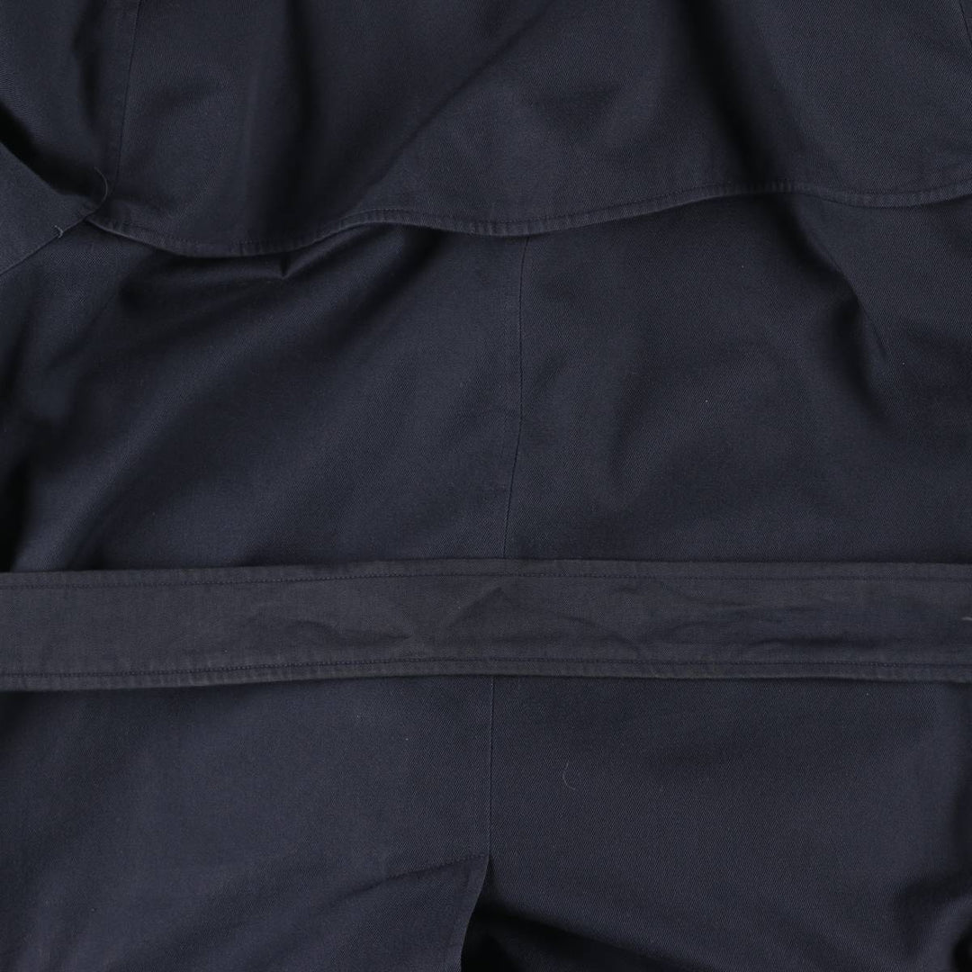 Burberry's LONDON trench coat, made in England, size L for men polyester navy blue type Vintage Second Hand