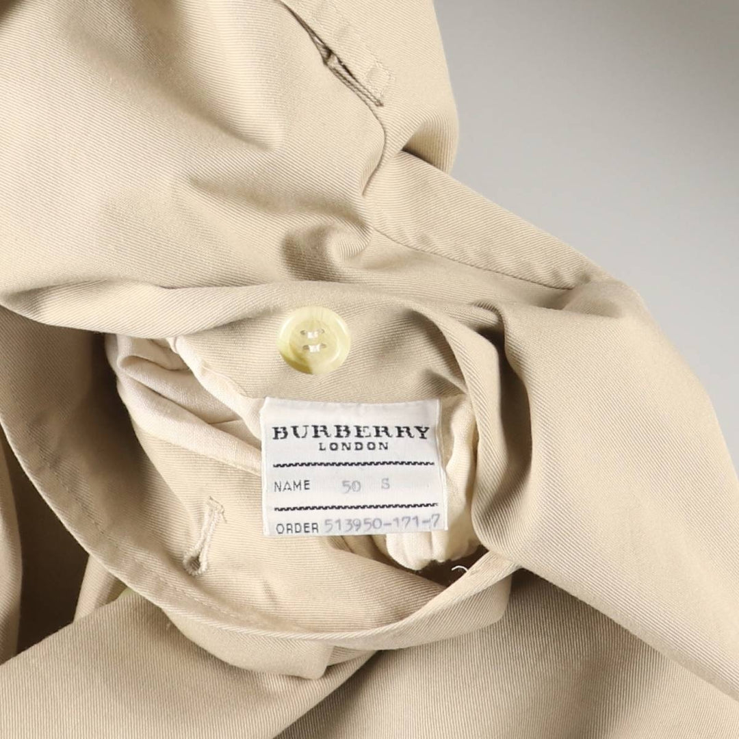 Burberry's LONDON trench coat, made in England, size M for men polyester Beige type Vintage Second Hand