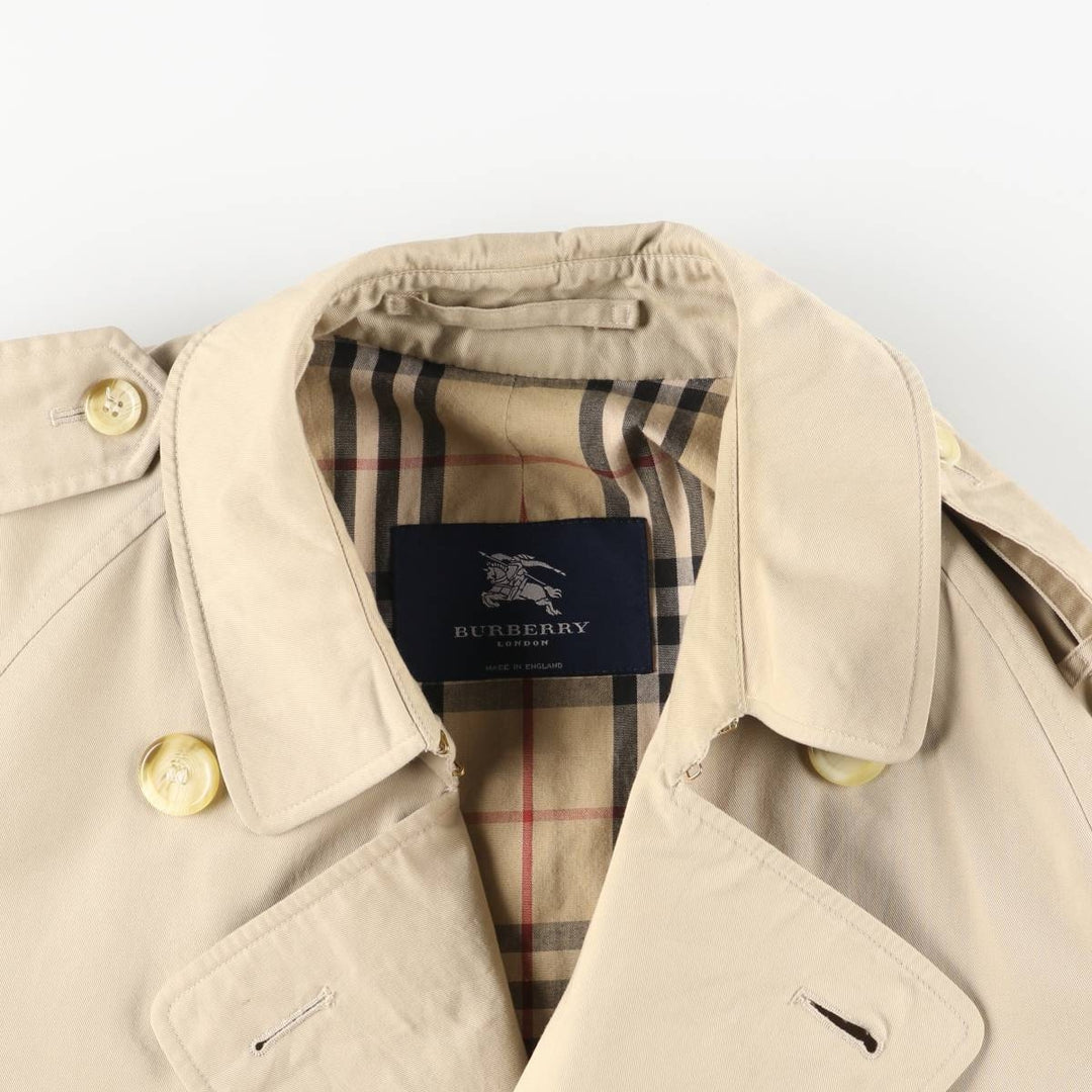 Burberry's LONDON trench coat, made in England, size M for men polyester Beige type Vintage Second Hand
