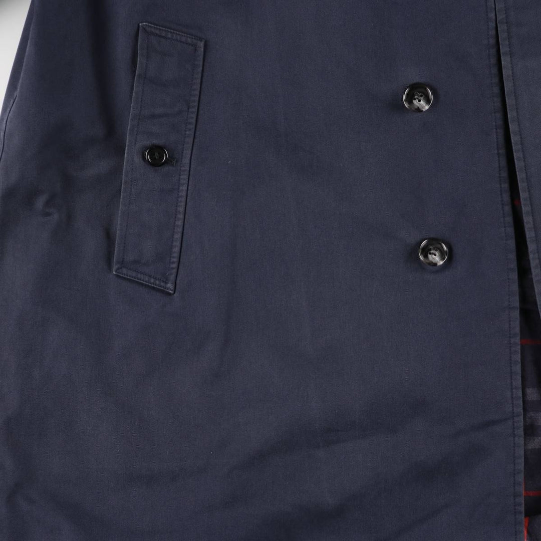 Burberry's BURBERRY LONDON Balmacaan Coat (Men's Size S) cotton navy blue type Vintage Second Hand