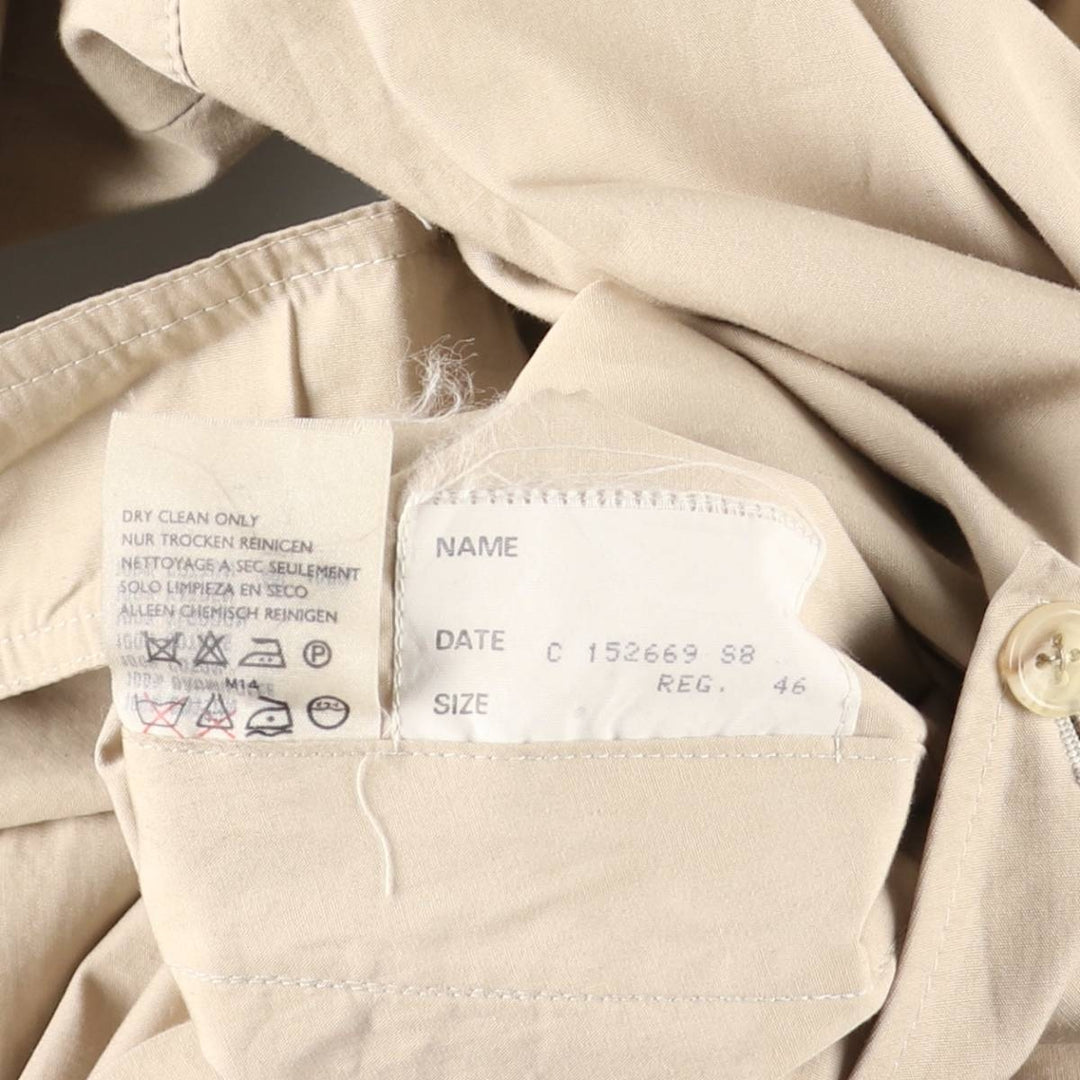 Aquascutum trench coat, made in England, men's size XL (approx.), vintage. cotton Beige type Vintage Second Hand