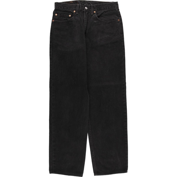 00'S Levi's 550 Relaxed Fit Black Denim Tapered Denim Pants Made in USA Men's W32 cotton black type Vintage Second Hand