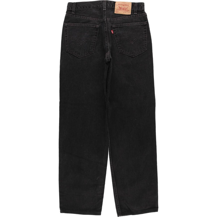 00'S Levi's 550 Relaxed Fit Black Denim Tapered Denim Pants Made in USA Men's W32 cotton black type Vintage Second Hand