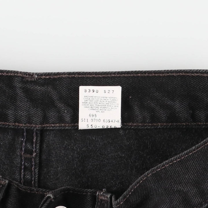 00'S Levi's 550 Relaxed Fit Black Denim Tapered Denim Pants Made in USA Men's W32 cotton black type Vintage Second Hand