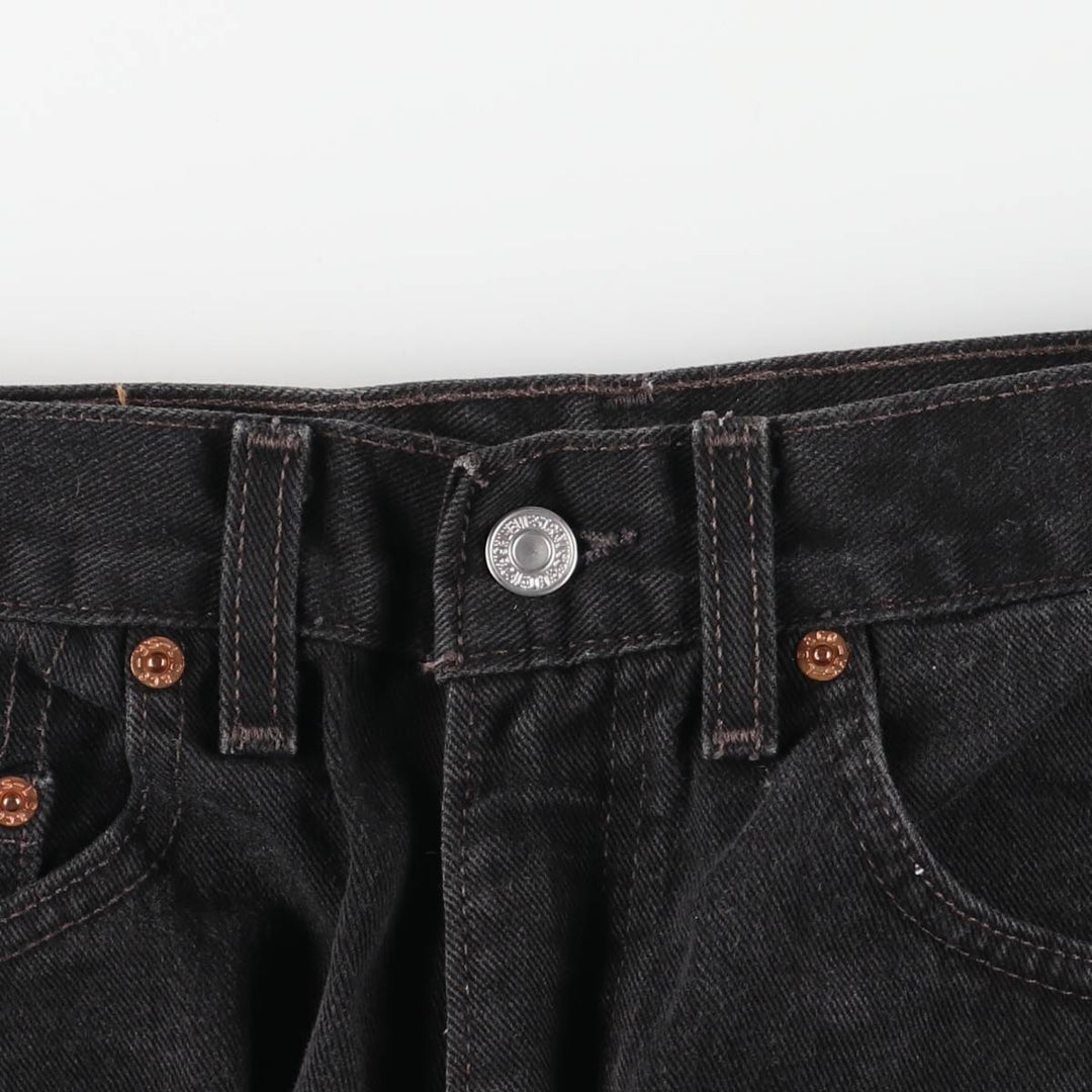 00'S Levi's 550 Relaxed Fit Black Denim Tapered Denim Pants Made in USA Men's W32 cotton black type Vintage Second Hand