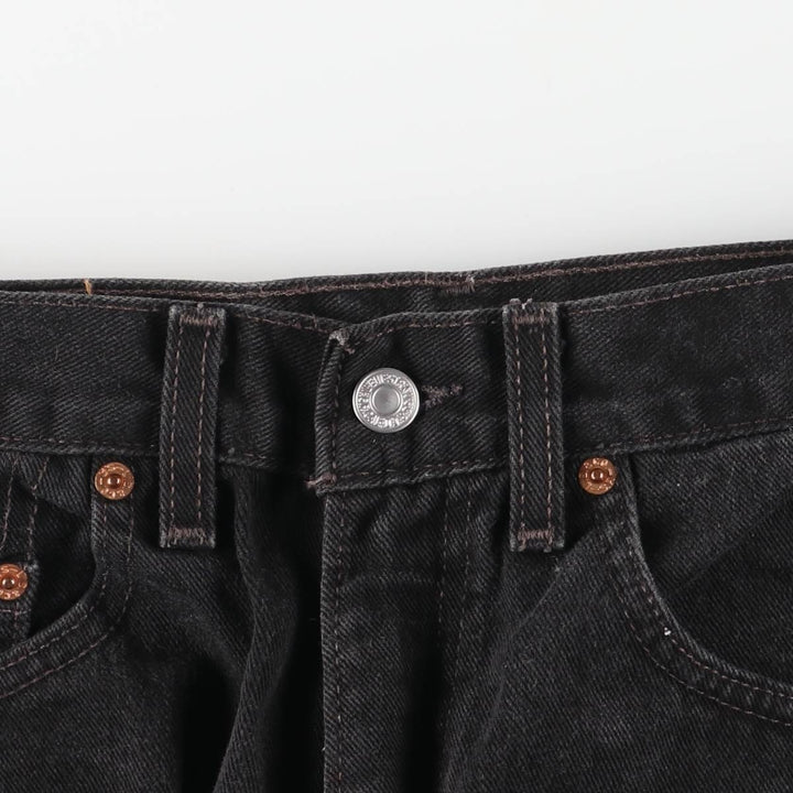 00'S Levi's 550 Relaxed Fit Black Denim Tapered Denim Pants Made in USA Men's W32 cotton black type Vintage Second Hand