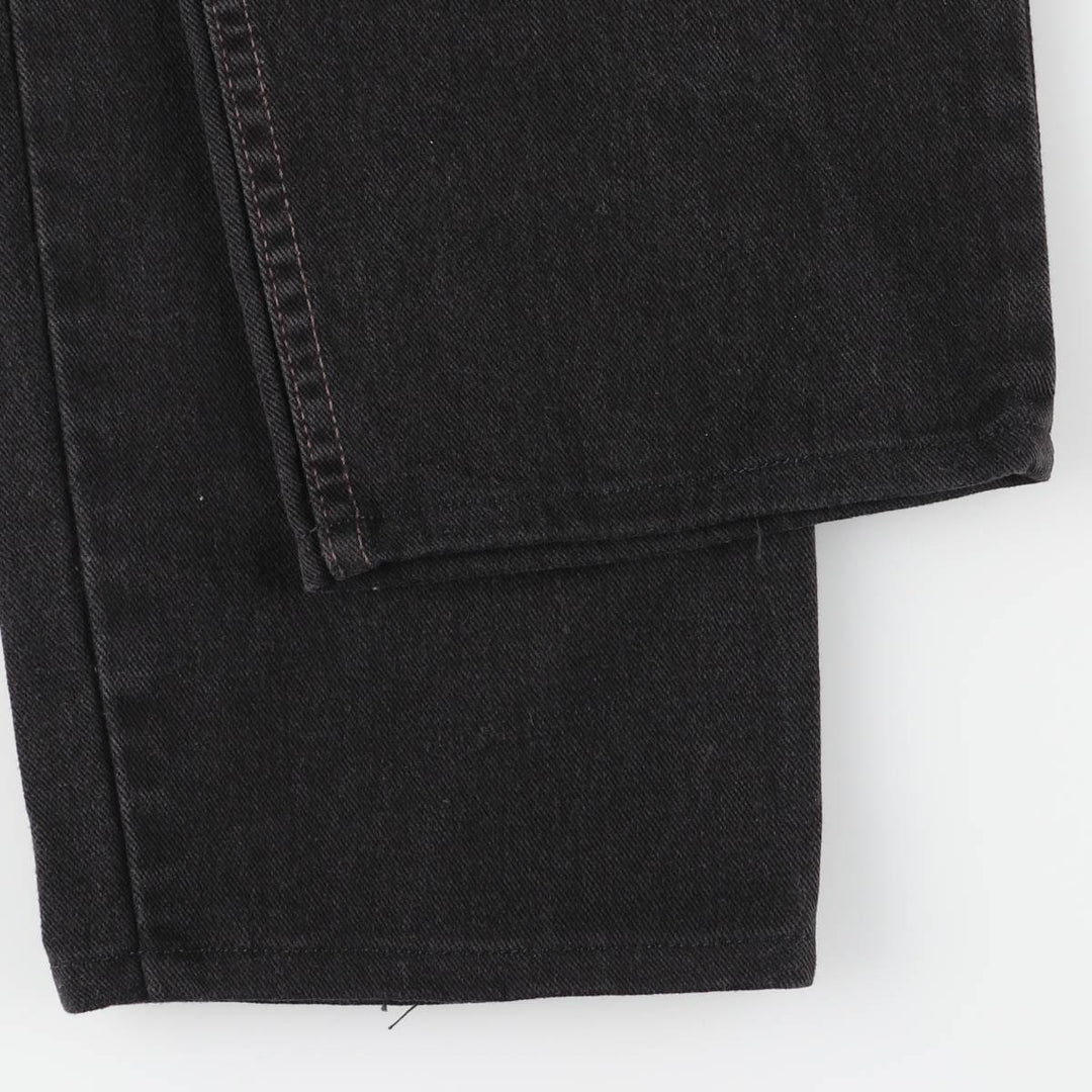 00'S Levi's 550 Relaxed Fit Black Denim Tapered Denim Pants Made in USA Men's W32 cotton black type Vintage Second Hand