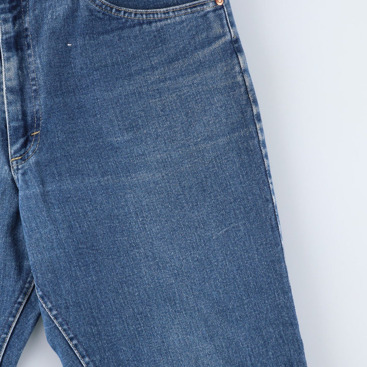1980'S Lee Bootcut Denim Pants, Made in USA, Men's Size W34 (approx.), Vintage cotton blue type Vintage Second Hand