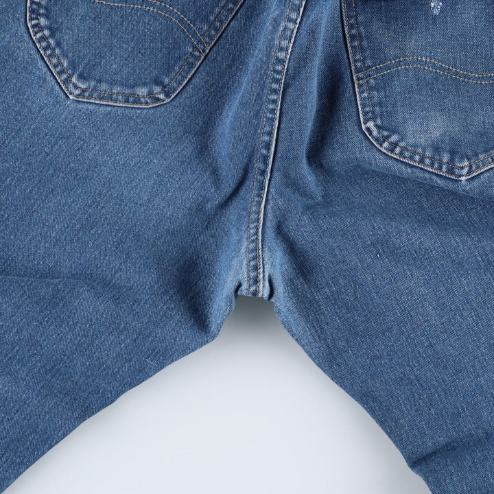 1980'S Lee Bootcut Denim Pants, Made in USA, Men's Size W34 (approx.), Vintage cotton blue type Vintage Second Hand