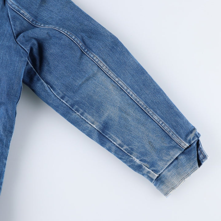 Vintage 70s-80'S Wrangler WRANGE COAT, denim boa lunch coat, made in the USA, men's size L unclear blue type Vintage Second Hand