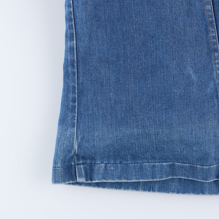 Vintage 70s-80'S Wrangler WRANGE COAT, denim boa lunch coat, made in the USA, men's size L unclear blue type Vintage Second Hand