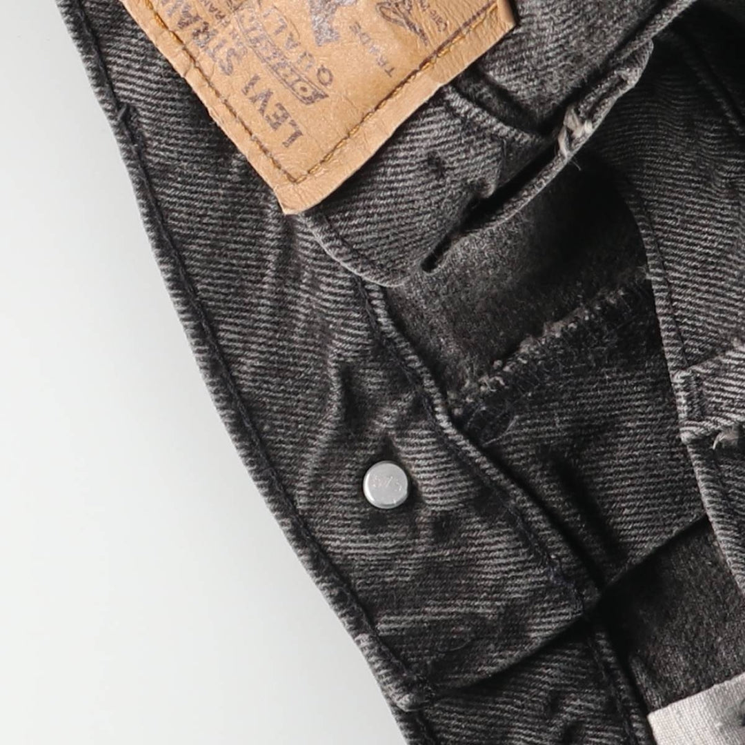 90s-00'S Levi's 40550-4159 Black Denim Tapered Denim Pants, Made in the USA, Men's, Size W31, Vintage cotton black type Vintage Second Hand
