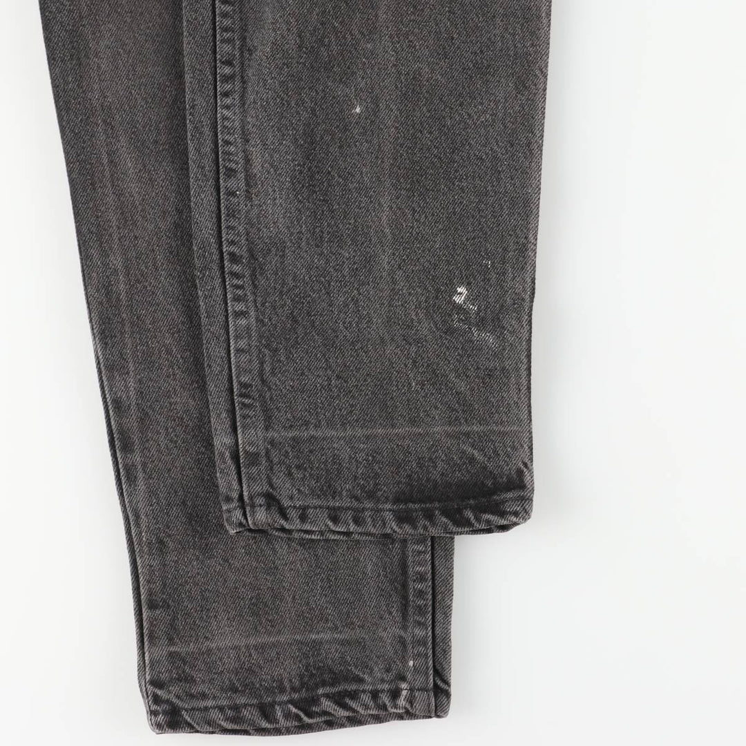 90s-00'S Levi's 40550-4159 Black Denim Tapered Denim Pants, Made in the USA, Men's, Size W31, Vintage cotton black type Vintage Second Hand