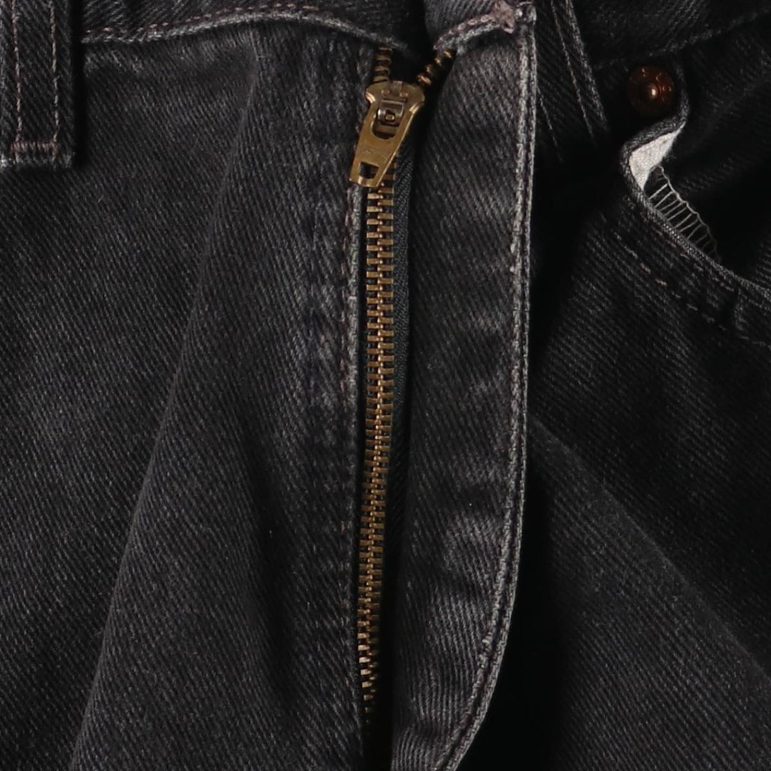 2000'S Levi's 00550-0260 Black Denim Tapered Denim Pants, Made in the USA, Men's Size W35 cotton black type Vintage Second Hand