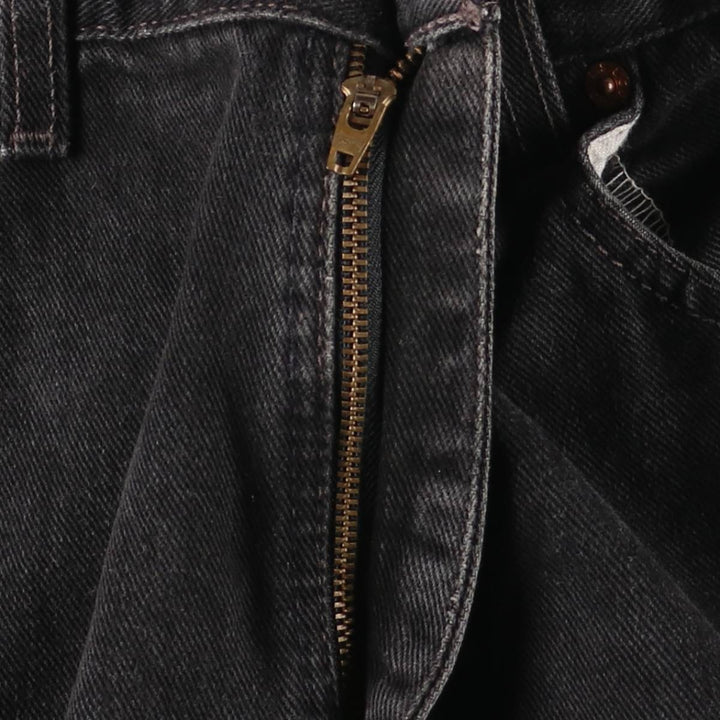 2000'S Levi's 00550-0260 Black Denim Tapered Denim Pants, Made in the USA, Men's Size W35 cotton black type Vintage Second Hand
