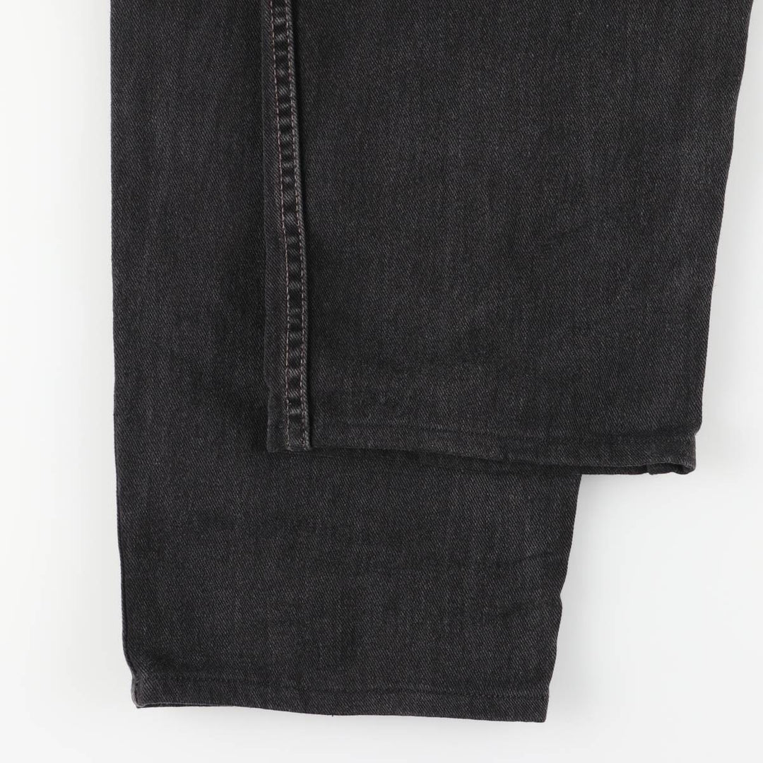 2000'S Levi's 00550-0260 Black Denim Tapered Denim Pants, Made in the USA, Men's Size W35 cotton black type Vintage Second Hand