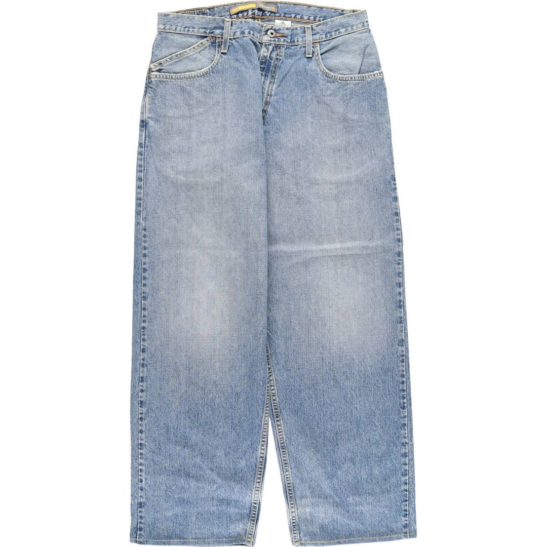 00'S Levi's SILVER TAB BAGGY tapered denim pants for men, size w34 cotton blue type Vintage Second Hand