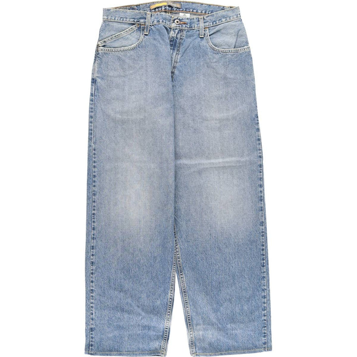 00'S Levi's SILVER TAB BAGGY tapered denim pants for men, size w34 cotton blue type Vintage Second Hand